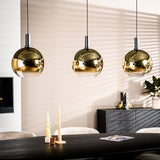 Hanglamp Nala 3-lichts glas goud