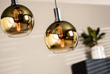 Hanglamp Nala 3-lichts getrapt glas goud