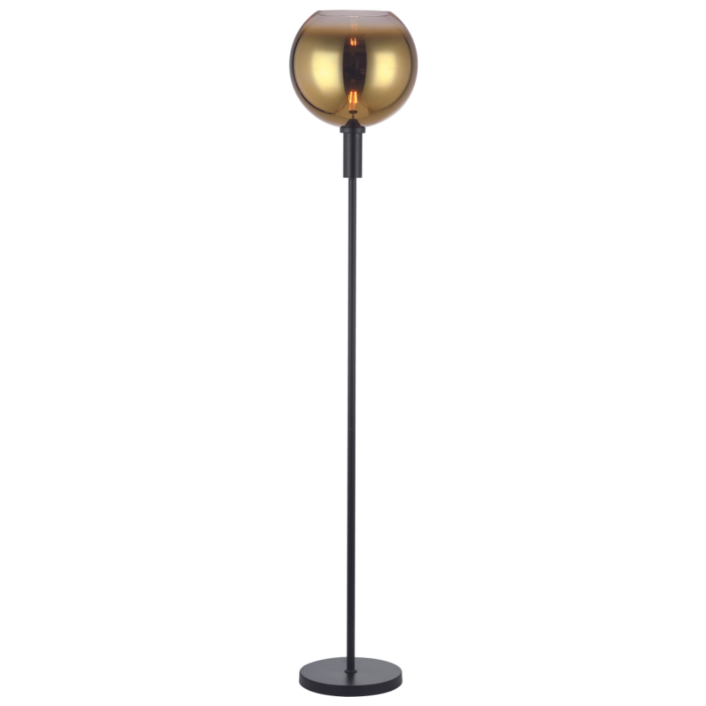 Floor lamp Nala 1-light glass gold