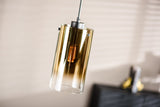 Hanglamp Celia glas goud