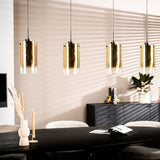 Hanglamp Celia glas goud