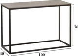 Kaptafel Fien Grijs Marmerlook 100x40 cm