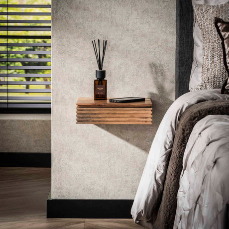 Avela XS Nachtkastje 1 lade massief acacia set van 2