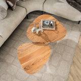 Salontafel set van 2 Mosi Organisch Acaciahout Naturel