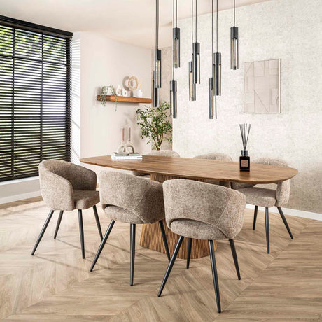 Eettafel Sable 215 cm Mangohout Zand