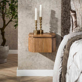 Zwevend Nachtkastje Mangohout Zand 1 Lade