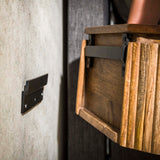 Mango nachtkastje rond 1 lade zand