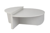 Ronde Salontafel Grijs Getrapt Melamine 90 cm Orin