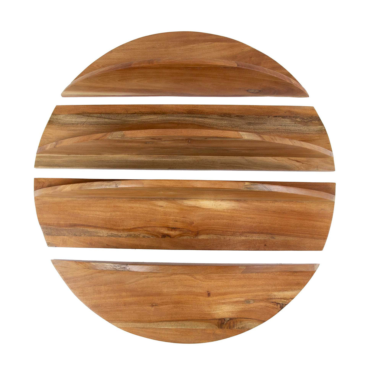Rond wandrek Binc hout naturel