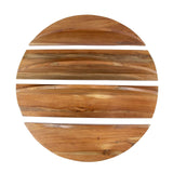 Rond wandrek Binc hout naturel