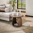 Bijzettafels - Bijzettafel Nore Massief Acacia Bruin 60x60x46 cm - Dimehouse