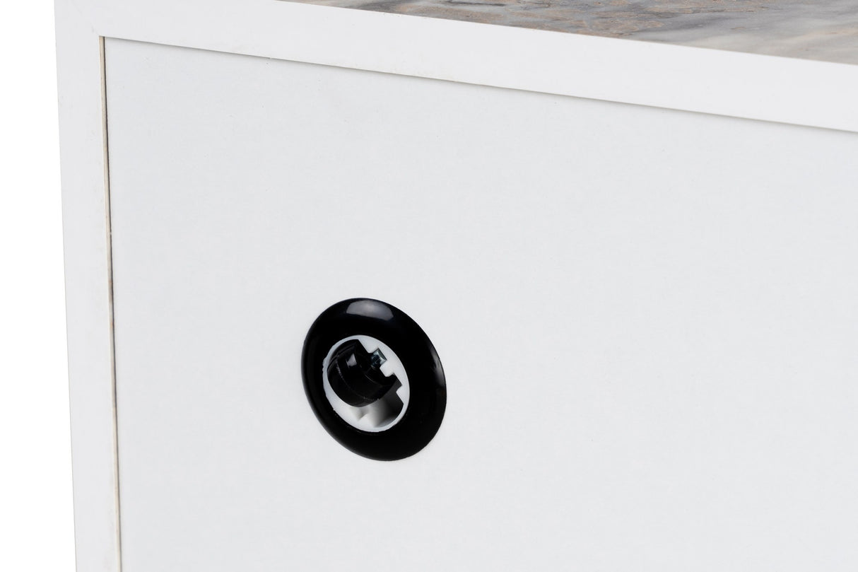 Moderne Salontafel Vierkant 90x90 cm Marmerlook Prasmi