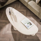 Sinan XL driehoekige salontafel marmer composiet