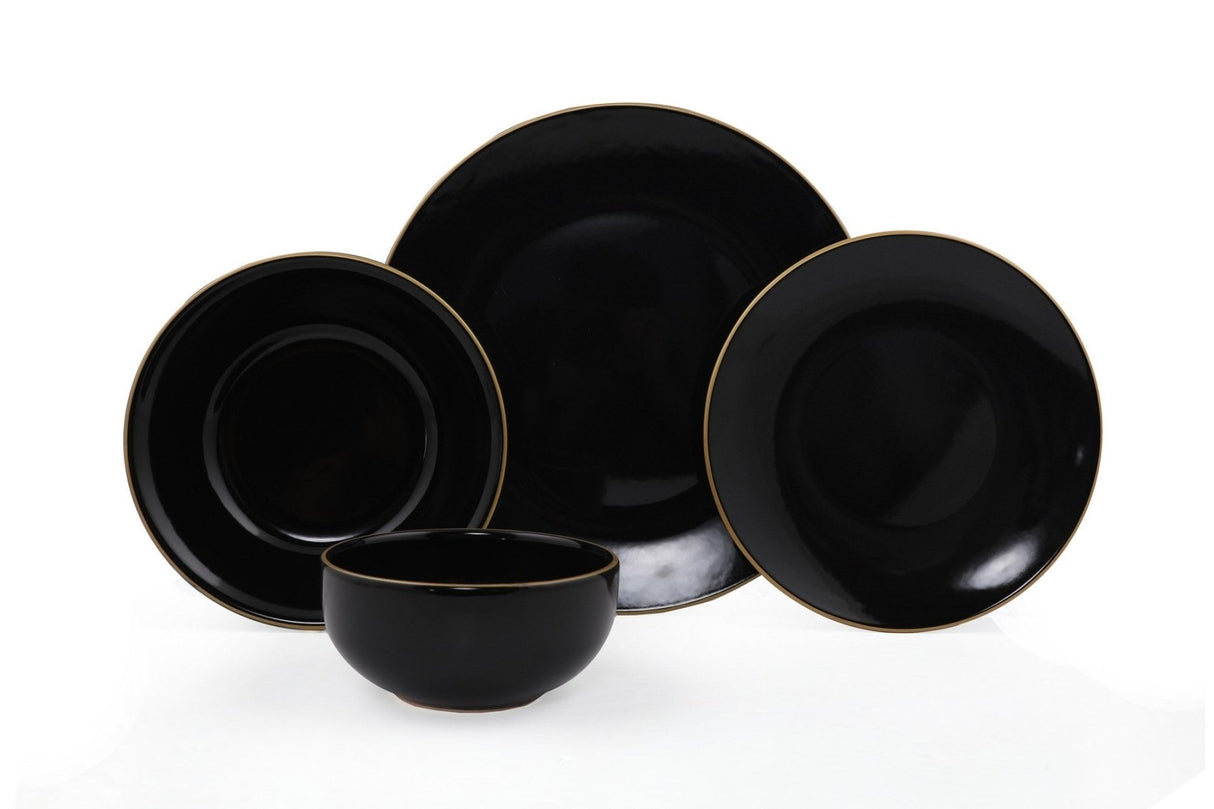 TY040424F650A841600MAET600 Black Gold 100% CERAMIC STONEWARE 27 cm breed