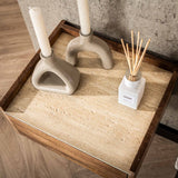 Orto Hangend Nachtkastje 1 Lade Mangohout Keramiek