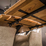 Extendable dining table Mack Danish oval acacia wood