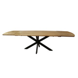 Extendable dining table Mack Danish oval acacia wood