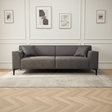 3-zits bank antraciet microvezel stof Davidson