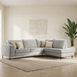 3-zits hoekbank Espen stof beige rechts sfeerfoto in modern interieur