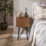 Nachtkastje Lio Acacia Drift Brown 2 Lades