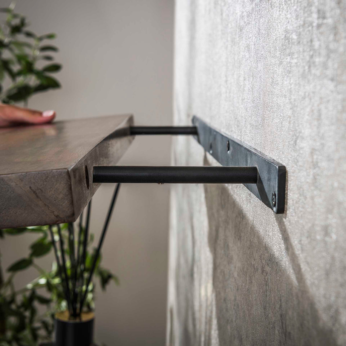 Wandplank Noa 60 cm Massief Acaciahout Drift Brown