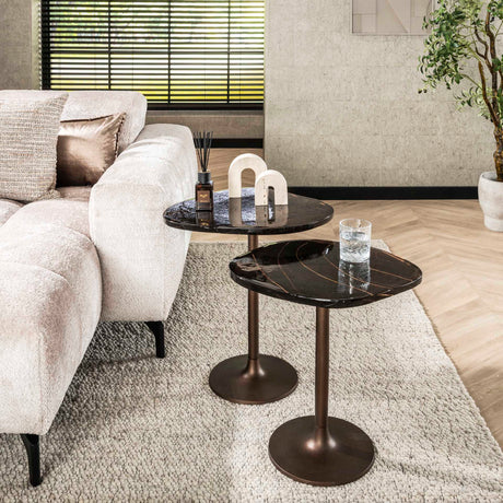 Bijzettafel Aurum Antiek Koper 50 cm