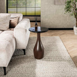 Bijzettafel Vesto Druppelvorm Antiek Koper 60 cm