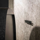 Wandschap Driehoek metallic grijs 42x21 cm Aeris