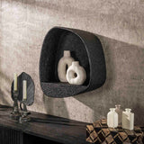 Wandplank Breed Metallic Grijs 44x21 cm Aeris