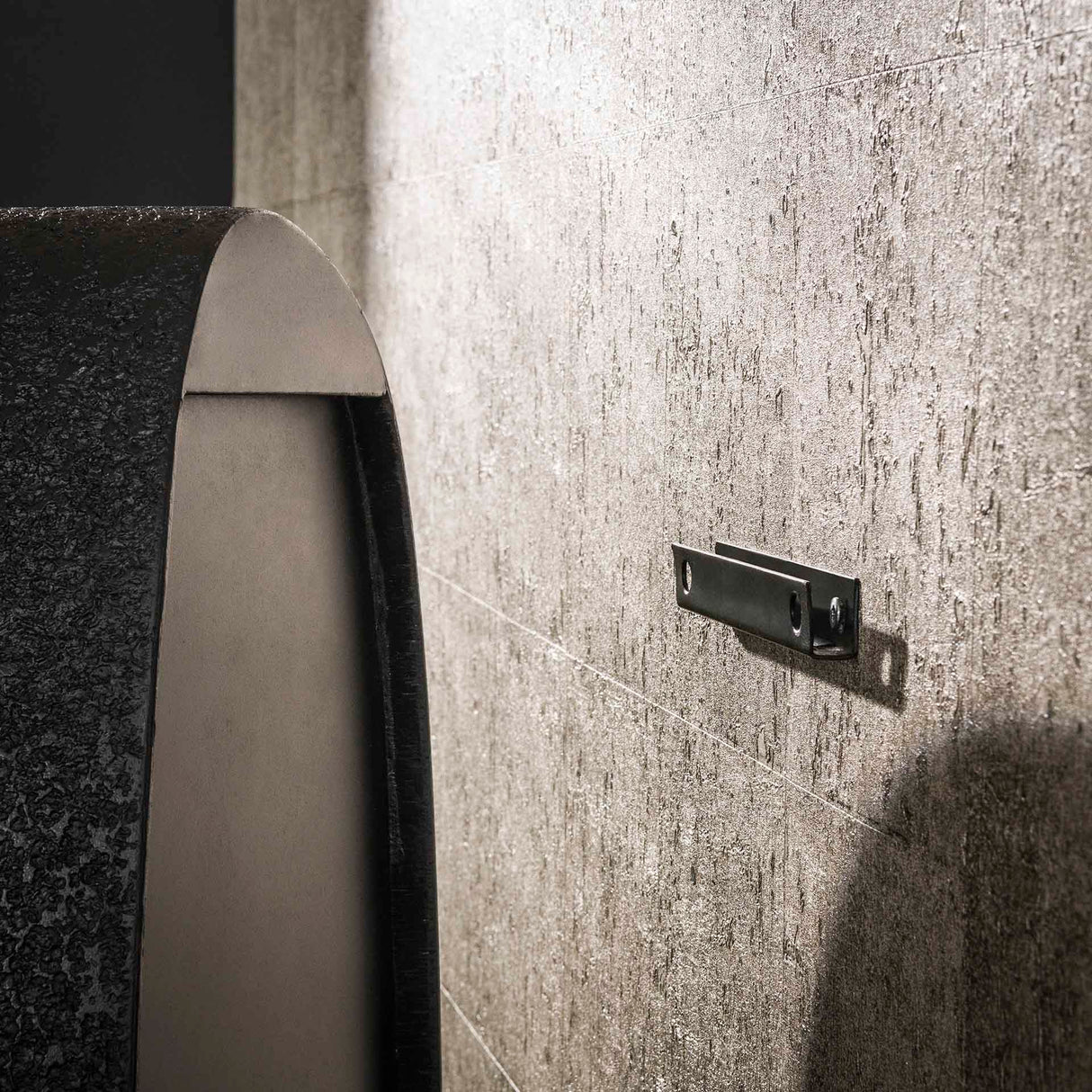 Wandplank Breed Metallic Grijs 44x21 cm Aeris