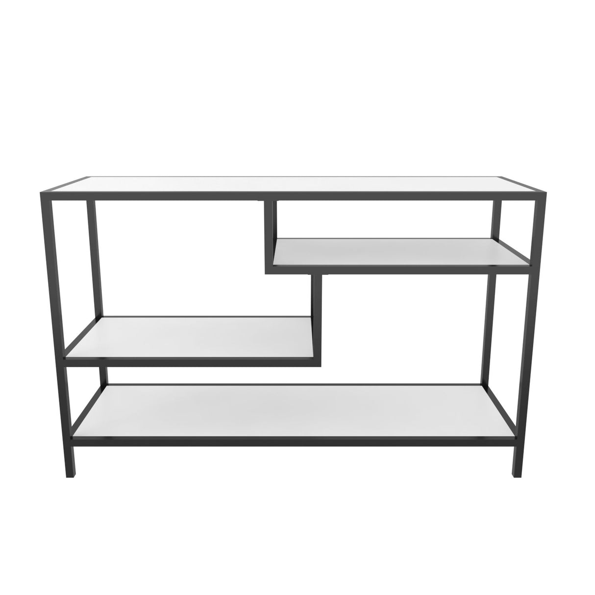 TV Meubel Robbins Black Zwart Wit Melamine 120x75x39 cm