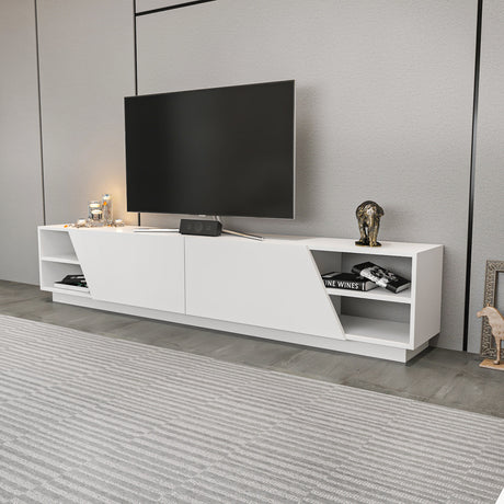 TV Meubel Rhodes Wit Melamine 240x47,4x37,1 cm