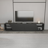 TV Meubel Rhodes Antraciet Melamine 240x47,4x37,1 cm