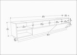 TV Meubel Rhodes Antraciet Melamine 240x47,4x37,1 cm