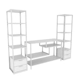 TV Meubel Set Robbins White Wit Melamine 198x160x39 cm