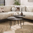 Salontafels - Salontafelset Juno Donkerbrons Metaal Set van 2 - Dimehouse
