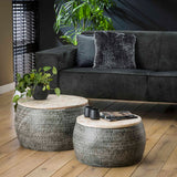 Industrial coffee table Set Roxy Mangohout Steel