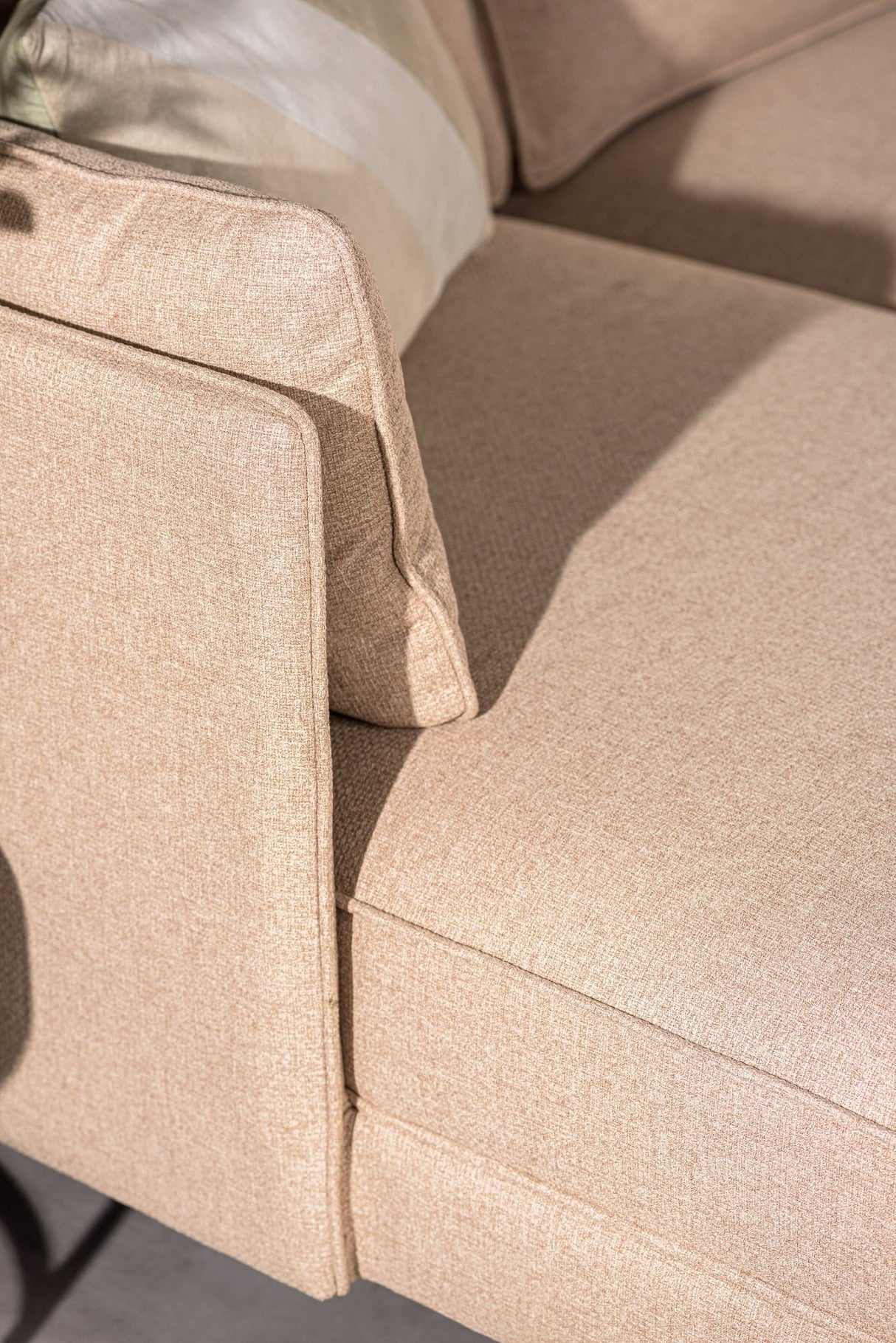 3-Sitzer-Ecksofa Sidney beige