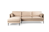 3-seater corner sofa sidney beige