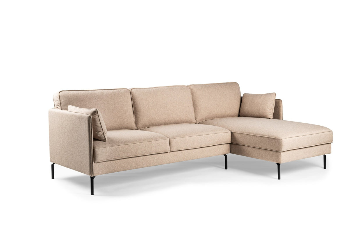 3-Sitzer-Ecksofa Sidney beige