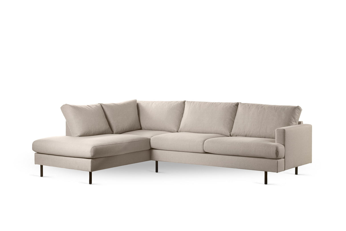 3-seater corner sofa romi beige