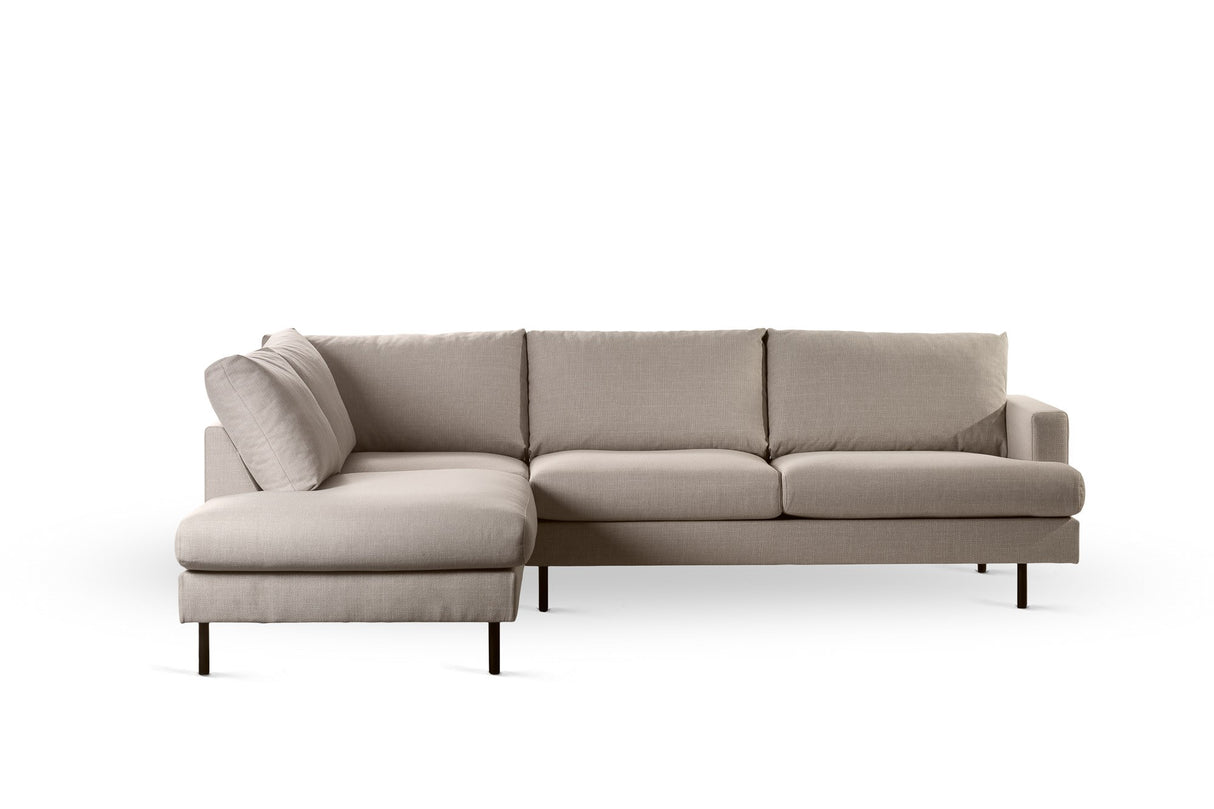 3-Sitzer-Ecksofa Romi beige