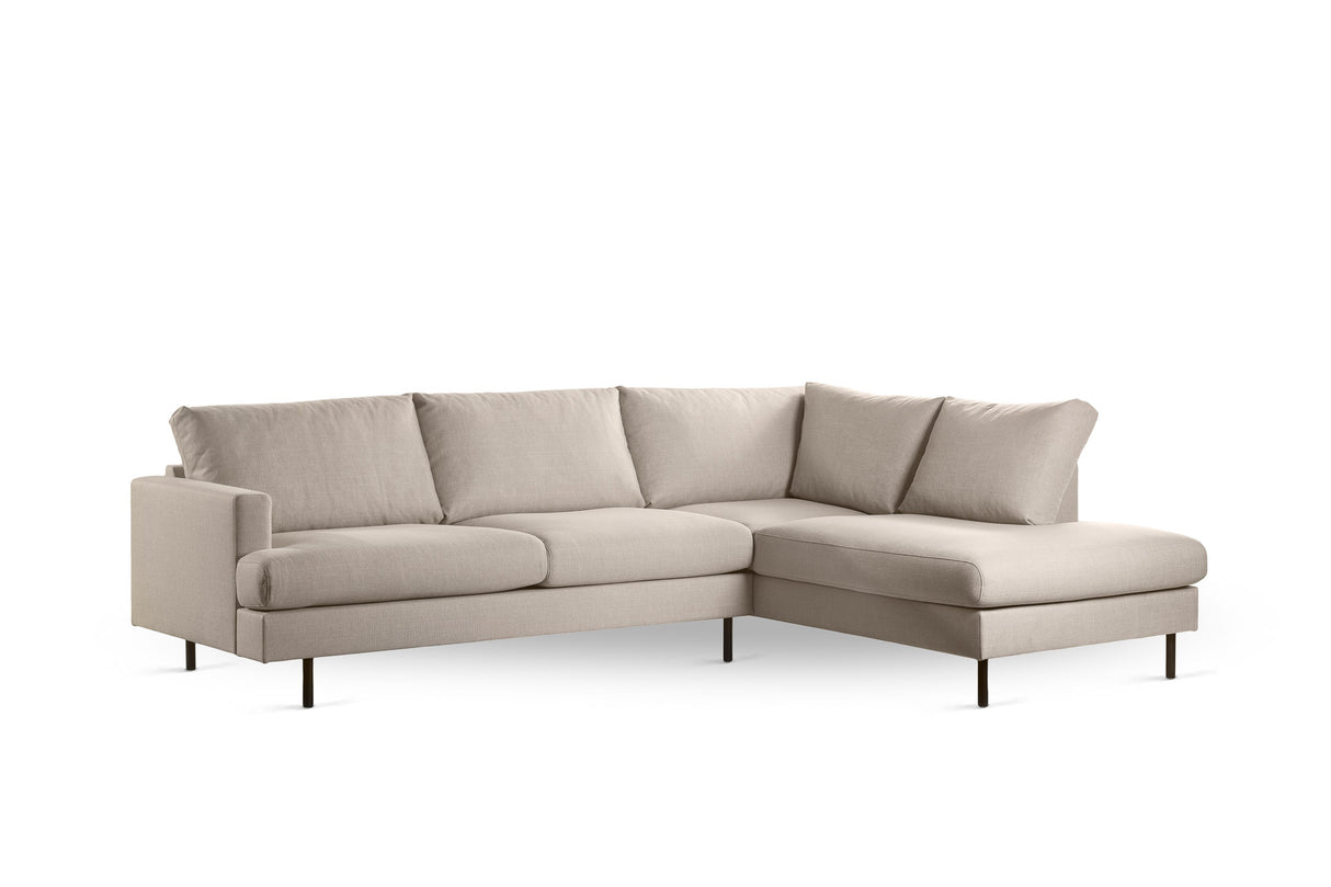 3-seater corner sofa romi beige