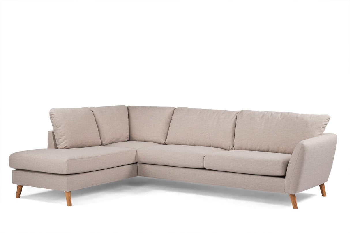 3-Sitzer-Ecksofa Asher Beige