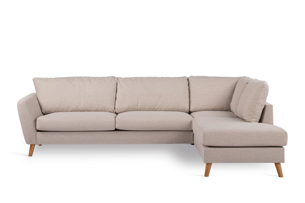 3-Sitzer-Ecksofa Asher Beige