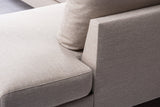 3-Sitzer-Ecksofa Asher Beige