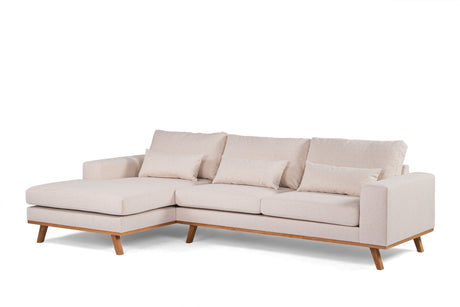 3-seater corner sofa Ezra dust beige
