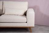 3-seater corner sofa Ezra dust beige