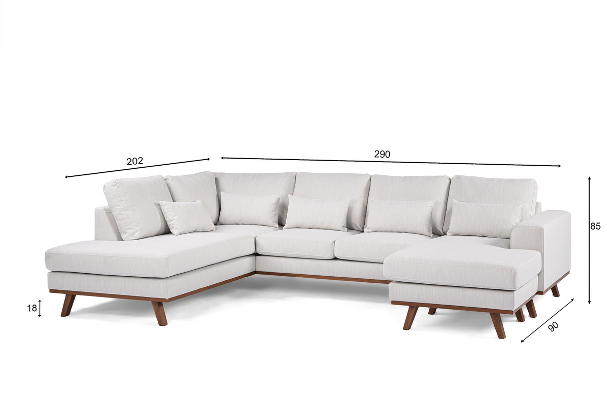 U-Sofa Alva beige