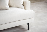 3-seater corner sofa aivy fabric beige